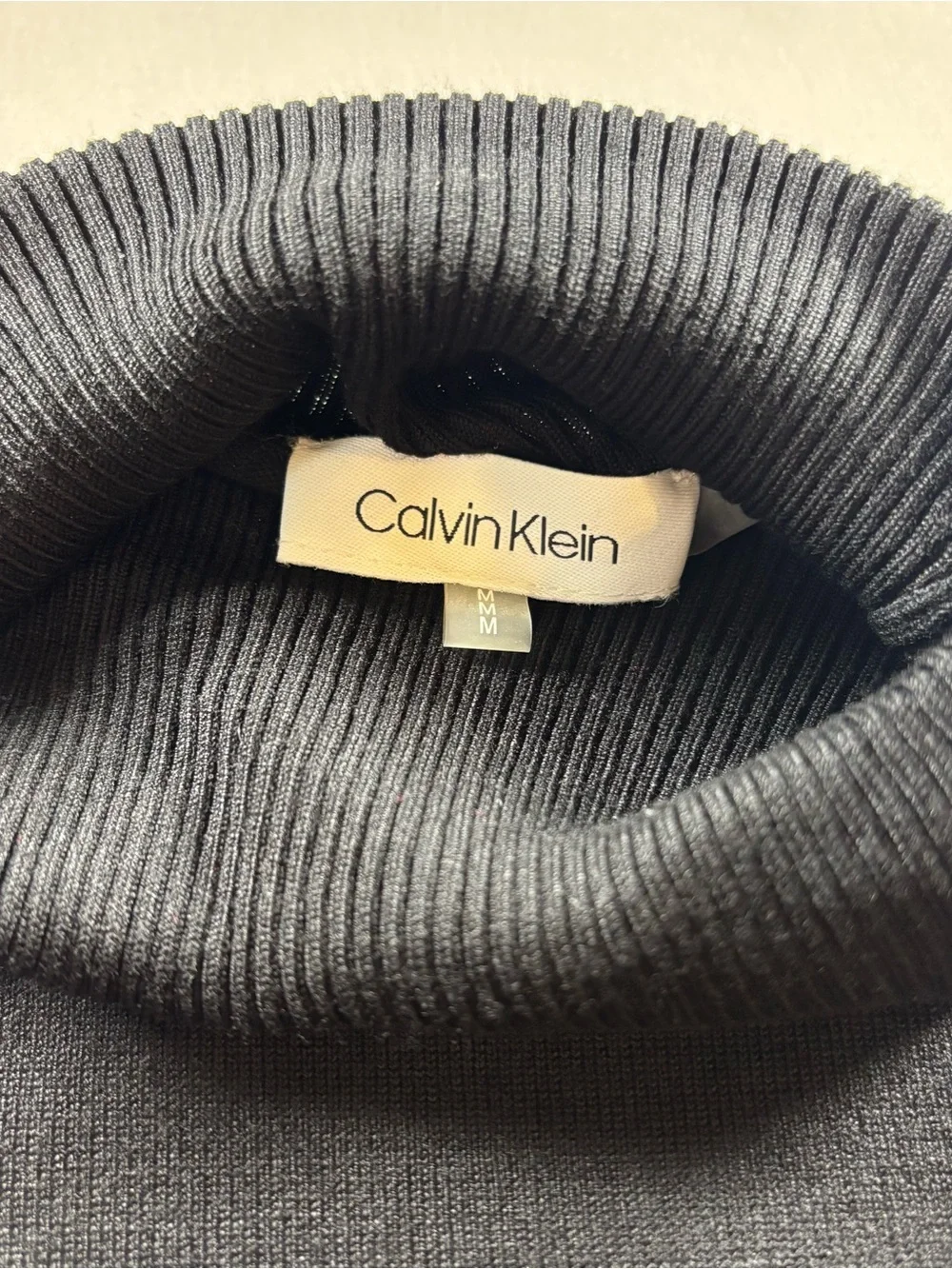 Calvin Klein NWT Black Turtleneck Capsule Sweater Size M,